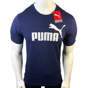 NWT PUMA MEN'S BLUE CREW NECK SHORT SLEEVE T-SHIRT SIZE S